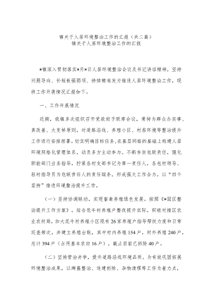 镇关于人居环境整治工作的汇报(共二篇).docx