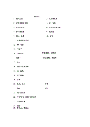 2023人教版九年级全一册unit 13知识点检测.docx