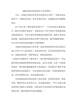 2023国际臭氧层保护日活动简报一.docx