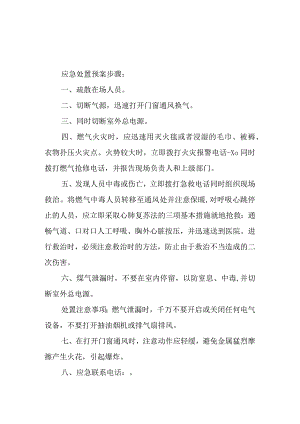 燃气应急预案精简版汇编五篇.docx