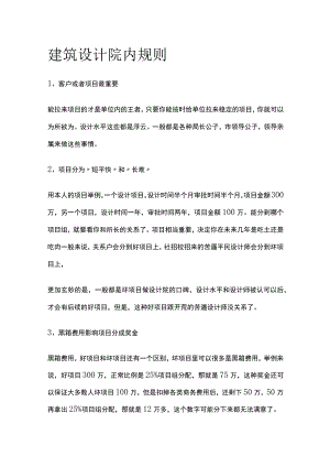 建筑设计院内规则全.docx
