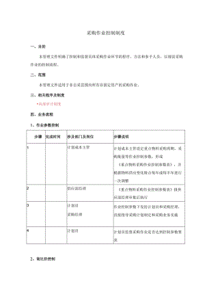 采购作业控制制度.docx