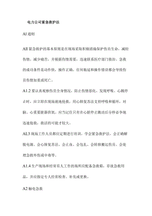 电力公司紧急救护法.docx