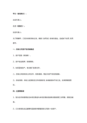 公司控制权与股权激励工具包05公司资产收购合同.docx