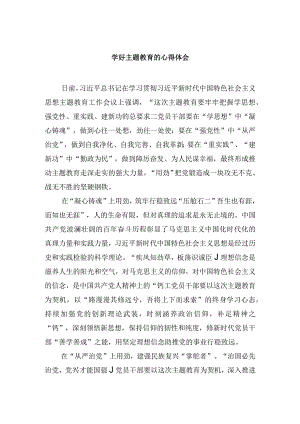 学好主题教育的心得体会.docx