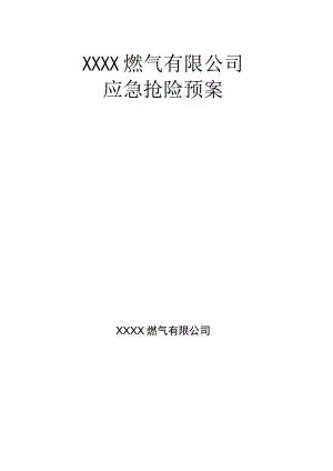 燃气有限公司应急抢险预案汇编.docx