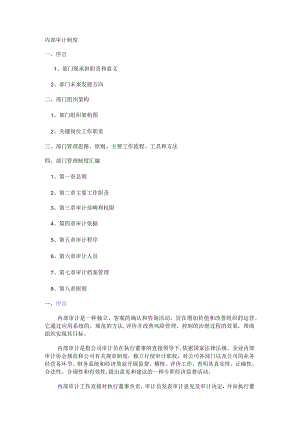 上市大中型公司内部审计制度规定.docx