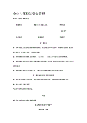 公司内部控制 资金管理全.docx