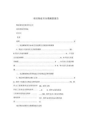 项目物业开办费测算报告.docx