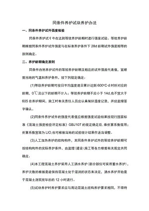 同条件养护试块养护办法 (全面).docx
