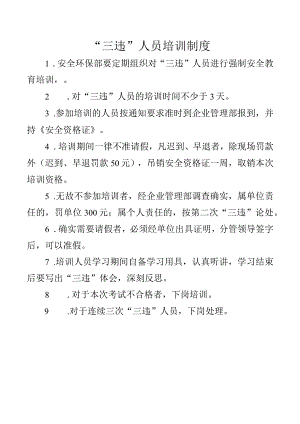“三违”人员培训制度.docx