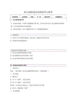 幼儿园游戏活动的组织与指导.docx