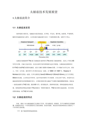 太赫兹技术发展展望.docx