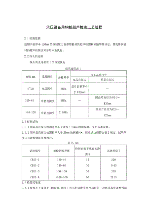 承压设备用钢板超声检测工艺规程.docx