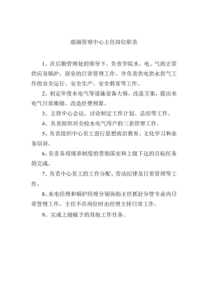 能源管理中心主任岗位职责.docx