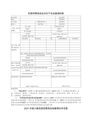 民族特需商品定点生产企业基础档案.docx