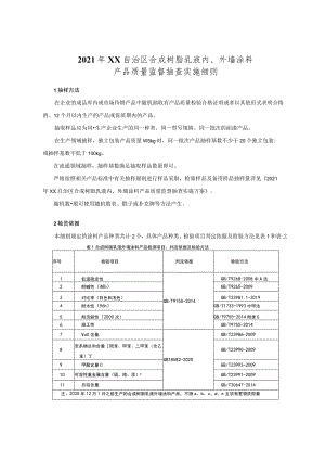 合成树脂乳液内、外墙涂料产品质量监督抽查实施细则.docx