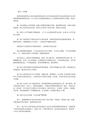 团队员工手册规章制度.docx