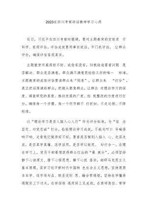 2023在四川考察讲话精神学习心得3篇.docx