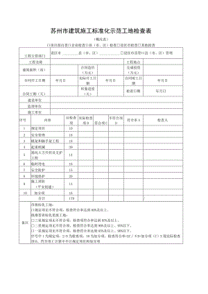 苏州市建筑施工标准化示范工地检查表.docx