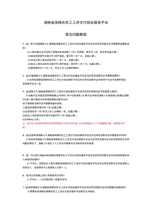 湖南省保障农民工工资支付综合服务平台常见问题解答.docx