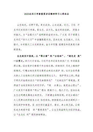 2023在四川考察重要讲话精神学习心得体会3篇.docx