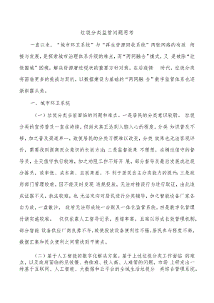垃圾分类监管问题思考.docx