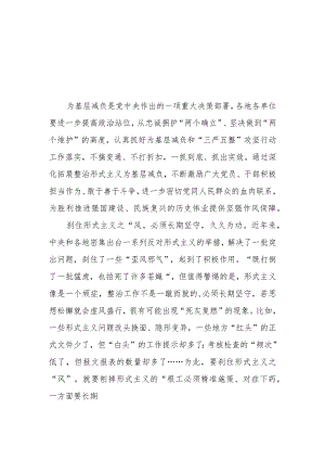 （11篇）2023形式主义官僚主义问题“三严五整”攻坚行动专题学习心得体会研讨发言.docx