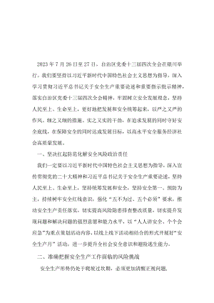 宁夏回族自治区党委十三届四次全会心得体会.docx