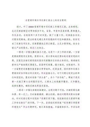 在营商环境专项巡察汇报会上的发言提纲.docx