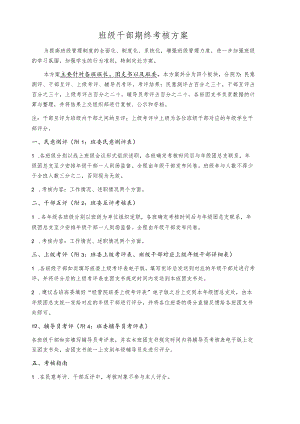 班级干部期终考核方案.docx