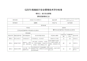 GZ070船舶航行安全管理技术-模块三航行安全管理评分标准-定稿-20230807-2023年全国职业院校技能大赛赛项正式赛卷.docx