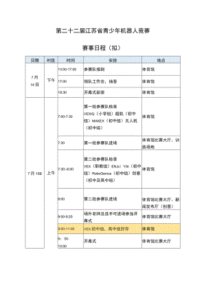 第二十二届江苏省青少年机器人竞赛.docx