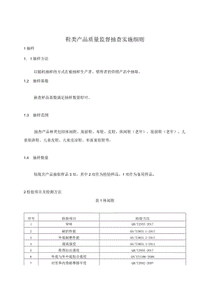 鞋类产品质量监督抽查实施细则.docx