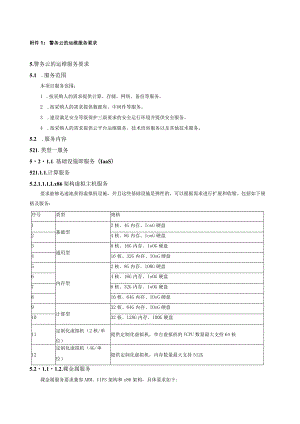 警务云的运维服务要求警务云的运维服务要求服务范围.docx