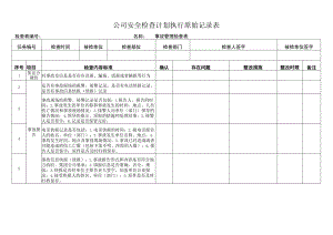 事故管理安全检查表（安全部5）.docx