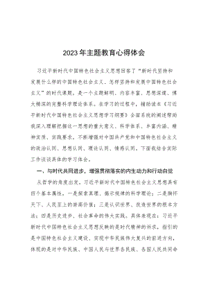 2023开展主题教育学习心得感悟7篇.docx