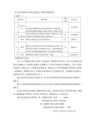 会计科目核算内容及指引委托加工物资核算流程表.docx