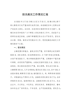 2023年防汛救灾工作情况汇报七篇.docx