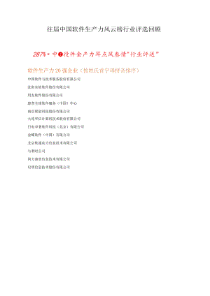 往届中国软件生产力风云榜行业评选回顾.docx