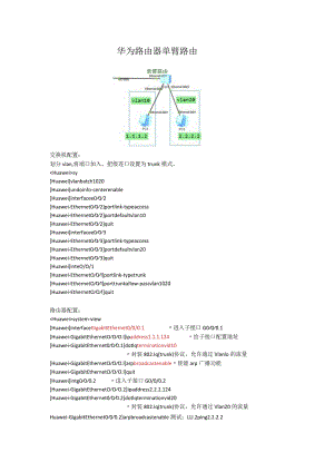 华为路由器单臂路由.docx