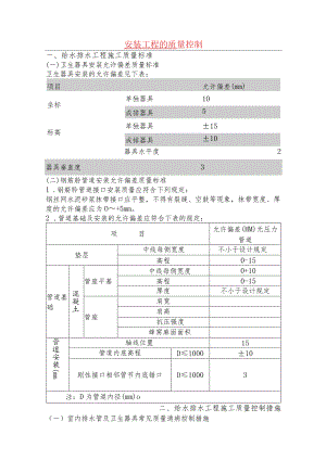 安装工程的质量控制.docx