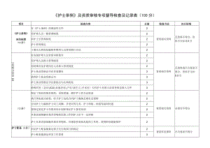 《护士条例》专项督导检查及记录表.docx