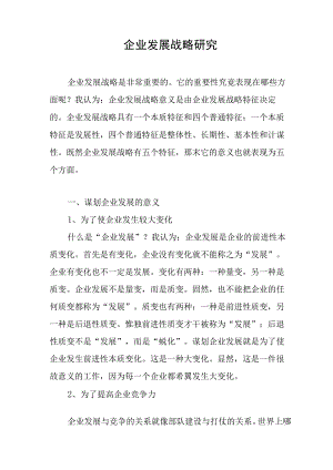 企业发展战略研究.docx