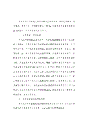 通用版2023年医药领域腐败问题集中整治自查自纠报告.docx