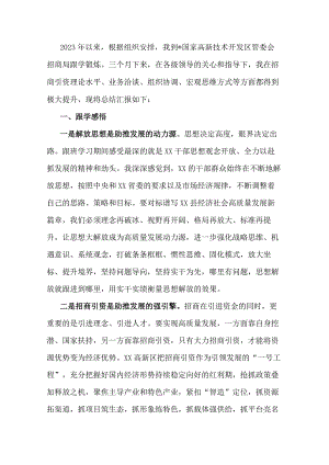 2023年挂职工作汇报材料.docx