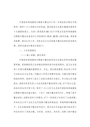 通用版2023年医药腐败问题集中整治自查自纠报告.docx