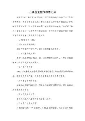 公共卫生整改报告汇编.docx