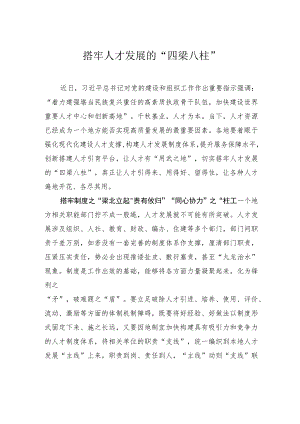 搭牢人才发展的“四梁八柱”.docx