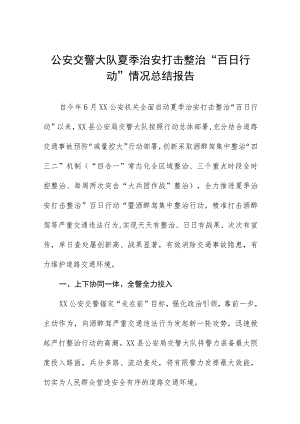 铁路公安夏季治安打击整治“百日行动”工作总结10篇.docx